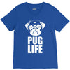 pug life dog V-Neck Tee