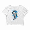 shark tornado Crop Top