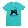 custom text Ladies Fitted T-Shirt