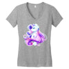 Shining Beautiful Unicorn Women's V-Neck T-Shirt