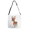 christmas deer Adjustable Strap Totes