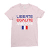 Librate Egalite Mbappe France Ladies Fitted T-Shirt