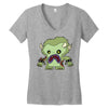 zombie monster Women's V-Neck T-Shirt
