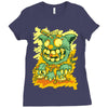 cat monster Ladies Fitted T-Shirt