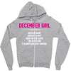 December Girl Hated By Many Zipper Hoodie