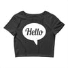 hello Crop Top