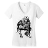 comunist monkey Women's V-Neck T-Shirt