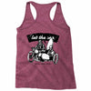 let the sea and get more energy white Racerback Tank