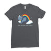 real unicorns have curves Ladies Fitted T-Shirt