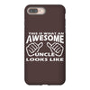 this is what an awesome uncle looks like   mens funny father's day iPhone 8 Plus
