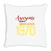 awesome since november 1970 Throw Pillow