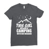 Camper Couple Girl White Ladies Fitted T-Shirt