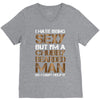 I Hate Being Sexy But I'm A Chubby Bearded Man So I Can't Help It V-Neck Tee
