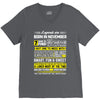Legends Are Born In November V-Neck Tee