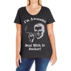 i'm awesome  funnycomic deal with it party retro cool Ladies Curvy T-Shirt