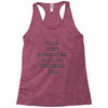 don't interrupt me Racerback Tank