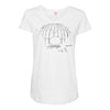 death skull Maternity Scoop Neck T-shirt