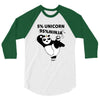 5 Percent Unicorn 95 Percent Ninja 3/4 Sleeve Shirt