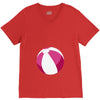 Pink Beachball Baby Girl V-Neck Tee