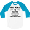 Virgo Woman 3/4 Sleeve Shirt