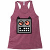 robot funny Racerback Tank