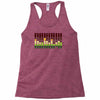 sound activated flashing light Racerback Tank