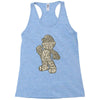 mario text Racerback Tank