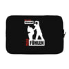 wer nicht h&ouml;ren will muss f&uuml;hlen Laptop sleeve