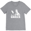 bear grills  funny V-Neck Tee