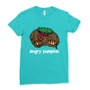 angry pumkin Ladies Fitted T-Shirt