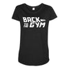 back to the gym Maternity Scoop Neck T-shirt