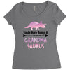 cool grandma saurus Women's Triblend Scoop T-shirt