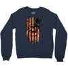 skull us flag Crewneck Sweatshirt