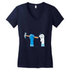 bad sock puppet Women's V-Neck T-Shirt