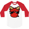devil face 2 3/4 Sleeve Shirt