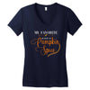 my favorite season is pumpkin spice Women's V-Neck T-Shirt