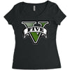 five logo Women's Triblend Scoop T-shirt
