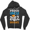 Class of 2017 Proud Uncle Graduation Zipper Hoodie