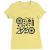 bike parts full suspension airfix model parts mens printed cotton Ladies Fitted T-Shirt