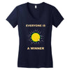 everyone is a winner Women's V-Neck T-Shirt