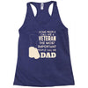 veteran dad 2 Racerback Tank