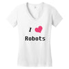 i love robots Women's V-Neck T-Shirt