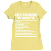 rules for dating my daughter Ladies Fitted T-Shirt