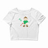 breaking bricks Crop Top