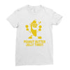 peanut butter jelly time banana Ladies Fitted T-Shirt