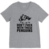 don't f penguins clothing V-Neck Tee