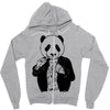 gangster panda Zipper Hoodie
