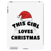 this girl loves christmas iPad 3 and 4 Case
