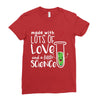 Made With Lots Of Love And a Little Science Ladies Fitted T-Shirt