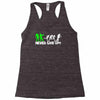 zombie never give up fun Racerback Tank